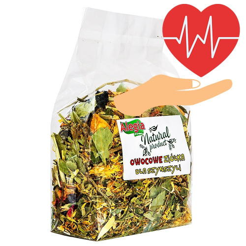 Alegia - owocowe ziółka dla szynszyli 130g | Naturalna przekąska, wspiera trawienie