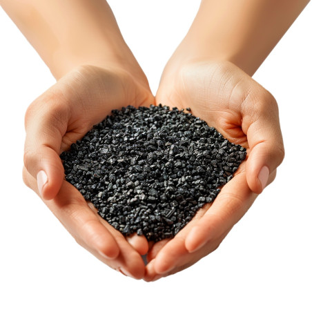 Eco Plant Black River 1kg - żwirek czarny 2-4mm | Idealny do akwarium roślinnego