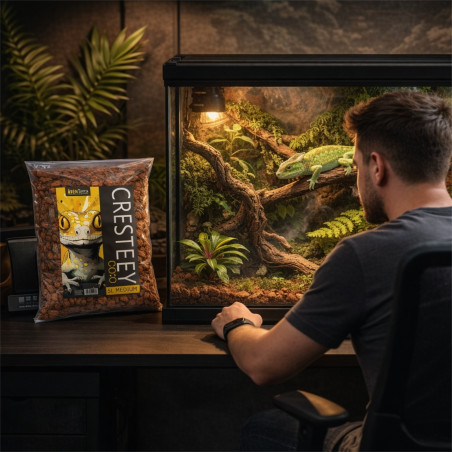 Podłoże kokosowe Aventerra CRESTEEY 5 l Medium – zrębki kokosa do terrarium