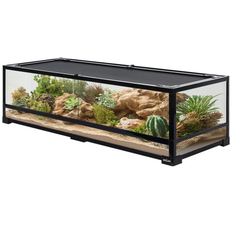 Repti-Zoo Glass Terrarium 120x45x32cm - szklane terrarium z metalową siatką