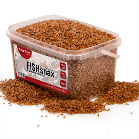 Pokarm dla karpi Koi Kruger Meier FISHsnax Gammarus 5000 ml - granulat z gammarusem dla ryb stawowych
