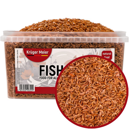 Pokarm dla karpi Koi Kruger Meier FISHsnax Gammarus 5000 ml - granulat z gammarusem dla ryb stawowych