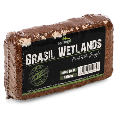 Terrario Brasil Wetlands 4l | Idealne podłoże z włókien kokosa do terrarium