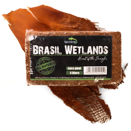 Terrario Brasil Wetlands 4l | Idealne podłoże z włókien kokosa do terrarium