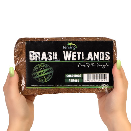 Terrario Brasil Wetlands 4l | Idealne podłoże z włókien kokosa do terrarium