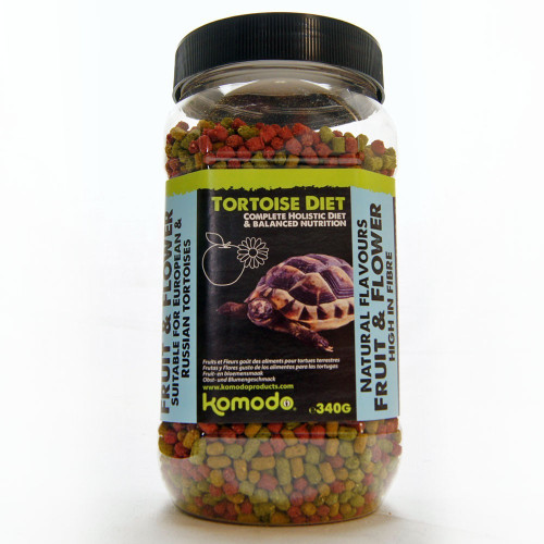 Komodo Tortoise Diet Fruit Flower 340g - Kompletna, naturalna dieta dla żółwi