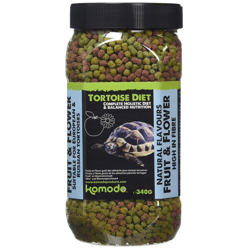 Komodo Tortoise Diet Fruit Flower 340g - Kompletna, naturalna dieta dla żółwi