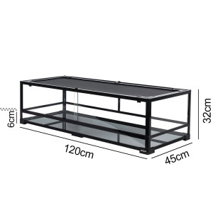 Repti-Zoo Glass Terrarium 120x45x32cm - szklane terrarium z metalową siatką