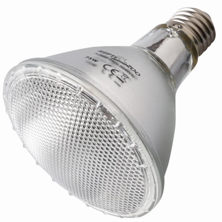 Repti-Zoo Halogen grzewczy z UVA 75W - Naturalne UVA i optymalne ciepło do terrarium