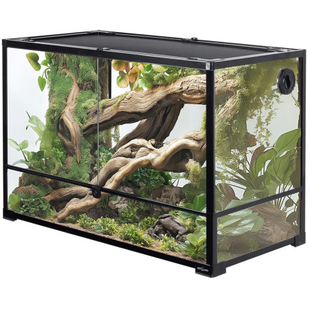 Repti-Zoo Glass Terrarium 90x45x60cm z metalową siatką | Idealne dla gadów i płazów