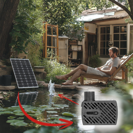 Kruger Meier HydroSpark All Connect - pompa wody 220l/h 12V i 230V | Idealna do oczka wodnego