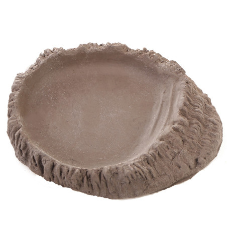 Terrario FoodWood M - miska na pokarm 14x12x2,5cm | Idealna do terrarium, łatwa w czyszczeniu
