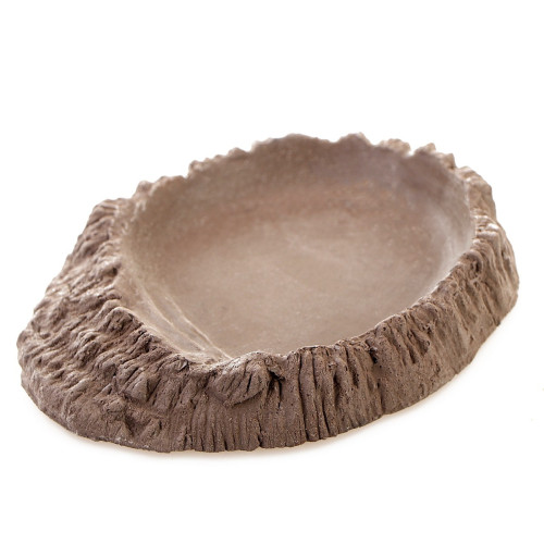 Terrario FoodWood M - miska na pokarm 14x12x2,5cm | Idealna do terrarium, łatwa w czyszczeniu