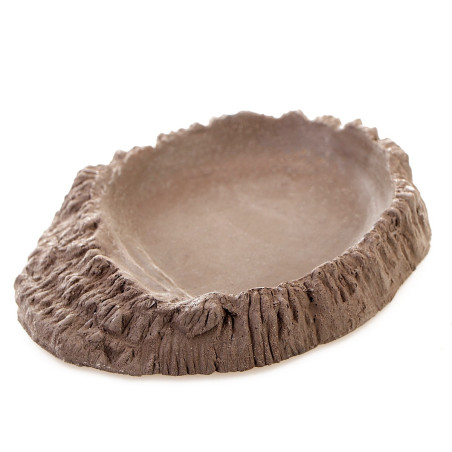 Terrario FoodWood M - miska na pokarm 14x12x2,5cm | Idealna do terrarium, łatwa w czyszczeniu