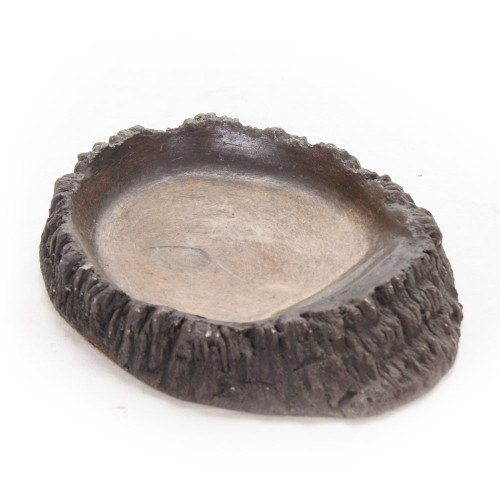 Terrario FoodWood M - miska na pokarm 14x12x2,5cm | Idealna do terrarium, łatwa w czyszczeniu