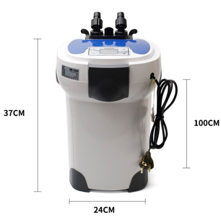 SunSun HW-3000 LCD + UV - filtr zewnętrzny 1200 - 3000l/h | Krystaliczna woda