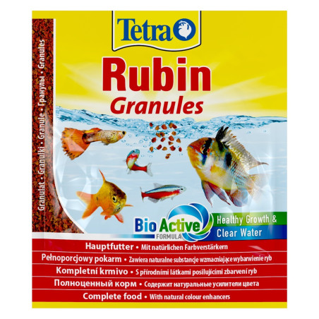 Tetra Rubin Granules 15g - Intensywne kolory i zdrowe odżywienie ryb