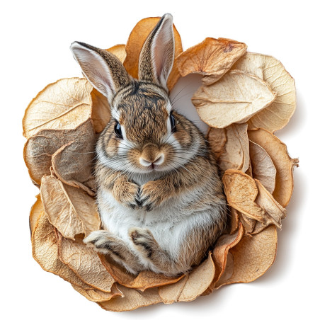 Herbal Pets - Chipsy naturalne Jabłko 100g - Zdrowa przekąska dla gryzoni