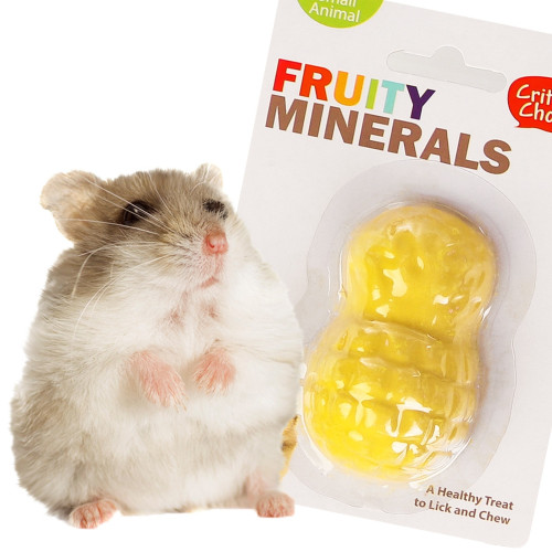 Kostka wapienna Happypet Fruity Minerals 30 g ananasowa dla gryzoni