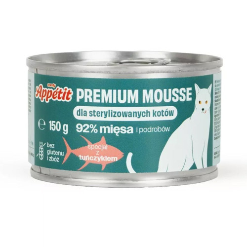 Comfy Appetit Premium Mousse Sterilized 150g - Tuńczyk, idealna po sterylizacji
