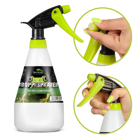 Zraszacz ręczny Terrario Troppi Sprayer 500 ml, precyzyjna mgiełka do terrarium