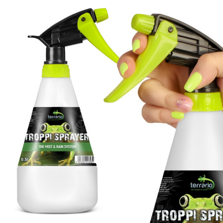 Zraszacz ręczny Terrario Troppi Sprayer 500 ml, precyzyjna mgiełka do terrarium