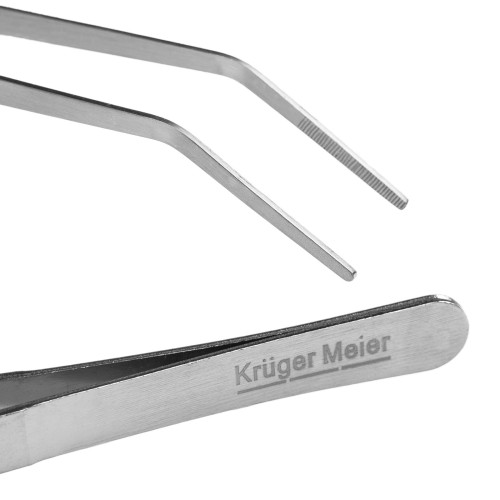 Kruger Meier Pflanzenpinzette Verbogen - pęseta zagięta 25cm | Idealna do sadzenia roślin akwariowych
