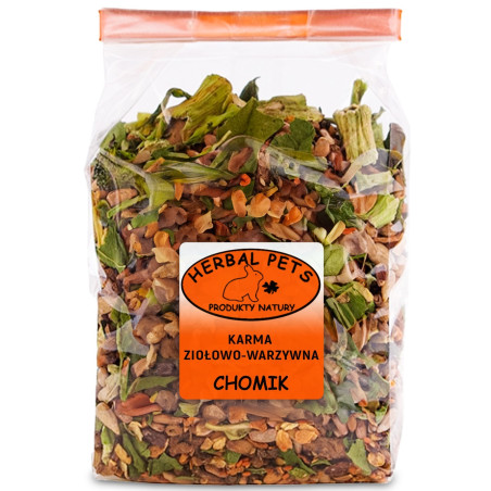 Herbal Pets Karma Ziołowo-Warzywna dla Chomika 150g - Naturalna receptura, wspiera zdrowie