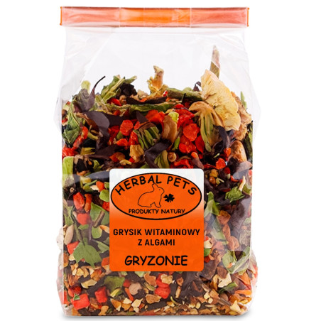 Herbal Pets - Grysik witaminowy z Algami 150g | Zdrowa przekąska dla gryzoni