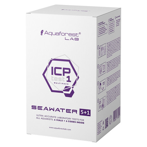 Aquaforest ICP 5+1 Seawater - zestaw testów wody ICP-OES | Precyzyjne wyniki dla akwarium morskiego
