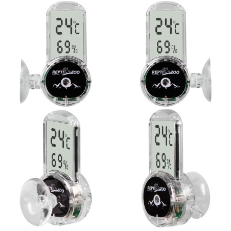 Repti-Zoo 4-sides Thermometer Hygrometer - termometr i higrometr LCD | Idealny do terrarium