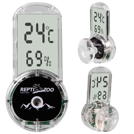 Repti-Zoo 4-sides Thermometer Hygrometer - termometr i higrometr LCD | Idealny do terrarium