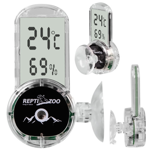 Repti-Zoo 4-sides Thermometer Hygrometer - termometr i higrometr LCD | Idealny do terrarium