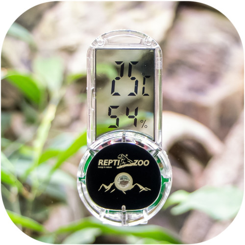 Repti-Zoo 4-sides Thermometer Hygrometer - termometr i higrometr LCD | Idealny do terrarium