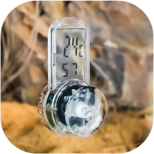 Repti-Zoo 4-sides Thermometer Hygrometer - termometr i higrometr LCD | Idealny do terrarium