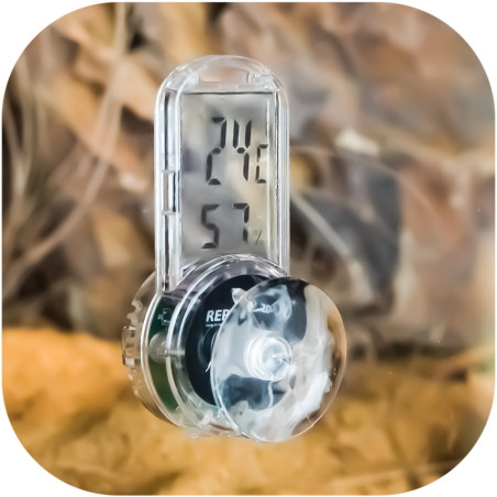 Repti-Zoo 4-sides Thermometer Hygrometer - termometr i higrometr LCD | Idealny do terrarium