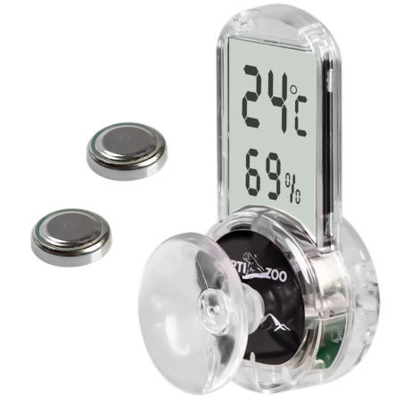 Repti-Zoo 4-sides Thermometer Hygrometer - termometr i higrometr LCD | Idealny do terrarium
