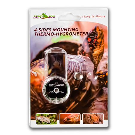 Repti-Zoo 4-sides Thermometer Hygrometer - termometr i higrometr LCD | Idealny do terrarium