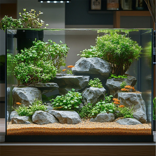 Kruger Meier Amber Glow Quartz 2–3,5 mm – Żwirek akwarystyczny 2 kg - Idealny do akwariów słodkowodnych