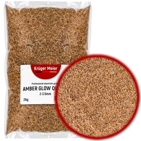 Kruger Meier Amber Glow Quartz 2–3,5 mm – Żwirek akwarystyczny 2 kg - Idealny do akwariów słodkowodnych