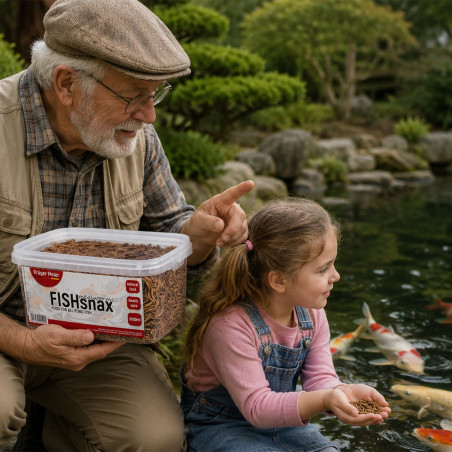 Pokarm dla karpi koi Kruger Meier FISHsnax Mealworms 3000 ml larwy mącznika