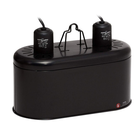 Repti-Zoo Podwójna Lampa na żarówki 2 x 150W - Stabilne ciepło dla terrarium