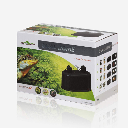 Repti-Zoo Podwójna Lampa na żarówki 2 x 150W - Stabilne ciepło dla terrarium