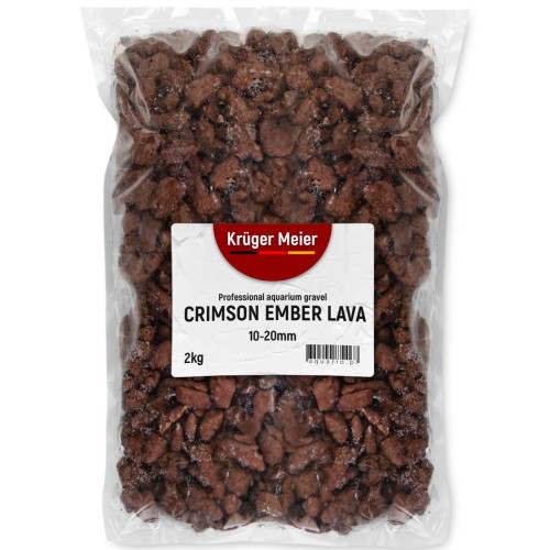 Podłoże akwariowe Kruger Meier Crimson Ember Lava 10-20 mm lawowe strukturalne 2 kg