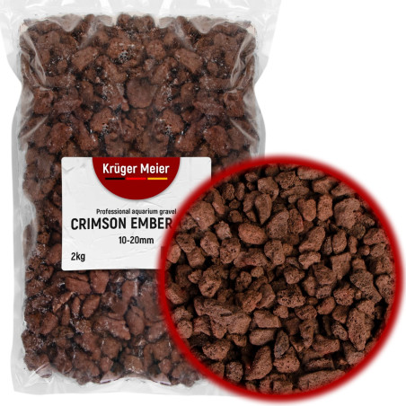 Podłoże akwariowe Kruger Meier Crimson Ember Lava 10-20 mm lawowe strukturalne 2 kg