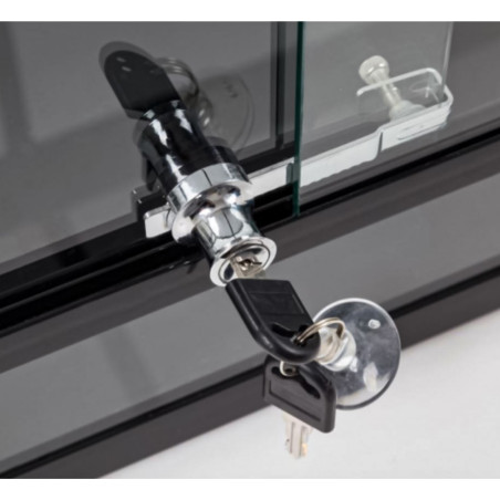 Terrario Safe Terri 90 - zamek do drzwi przesuwnych 9cm | Bezpieczne zamknięcie, szybki montaż