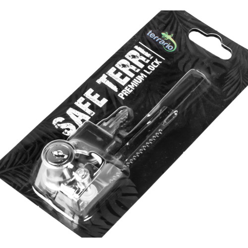 Terrario Safe Terri 90 - zamek do drzwi przesuwnych 9cm | Bezpieczne zamknięcie, szybki montaż