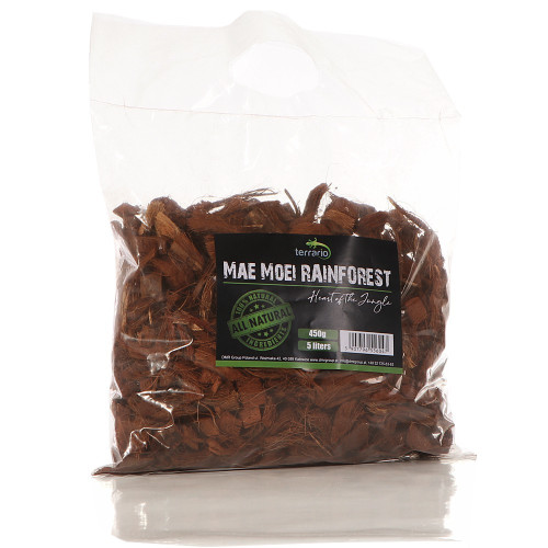 Podłoże kokosowe Terrario Mae Moei Rainforest 5 l / 450 g — duże zrębki