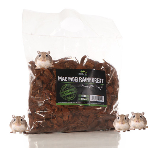 Podłoże kokosowe Terrario Mae Moei Rainforest 5 l / 450 g — duże zrębki