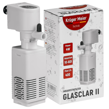 Kruger Meier Glasclar II - filtr wewnętrzny 400l/h | Krystaliczna woda, cichy i energooszczędny